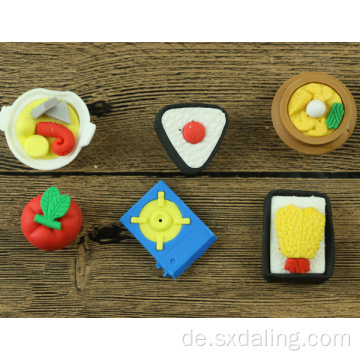 Werbeartige benutzerdefinierte Lebensmittelform Mini Fancy Eraser